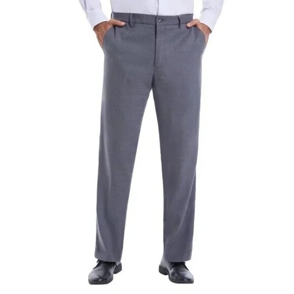 NEW Duchamp Men's 32X29 Gray Dress Pants Stretch Slim Fit - Picture 1 of 11